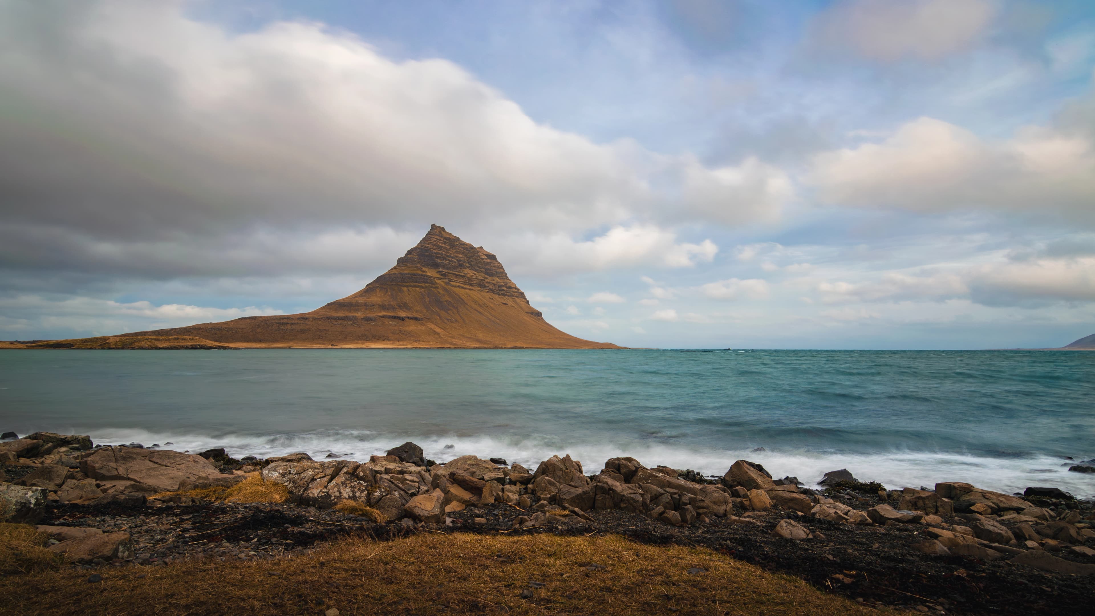 Kirkjufell Across the Sea