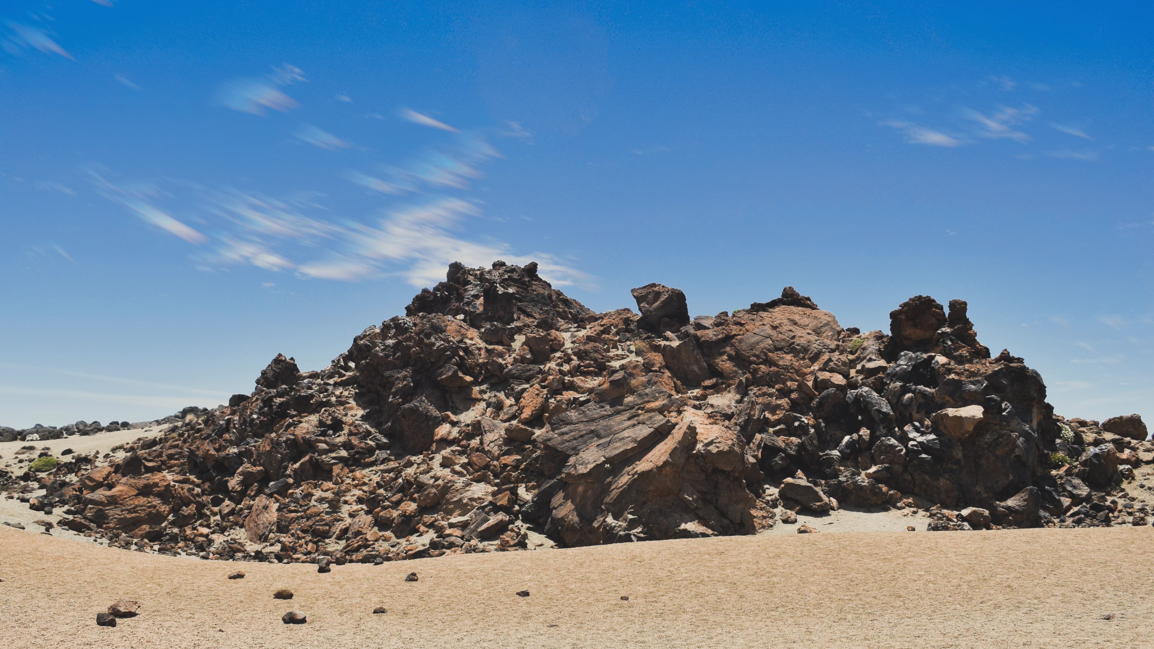 Rock formation in the Tenerife Desert